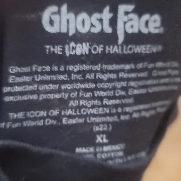 Ghost face Scream Halloween killer Kanji t shirt graphic tee xl - Picture 3 of 5